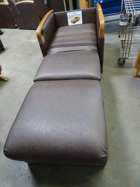 Hospital chair  bed. Seat pulls ou...