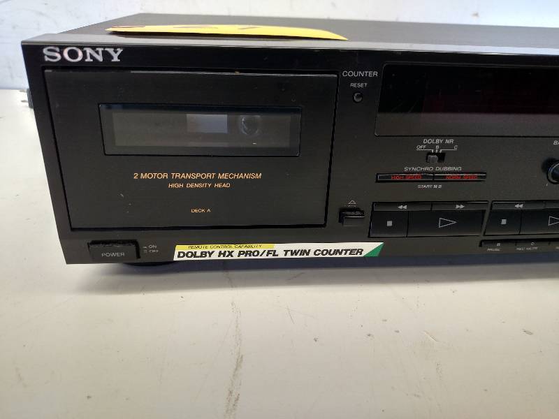 lot 27 image: Sony TC-W490 Stereo Cassette Deck...