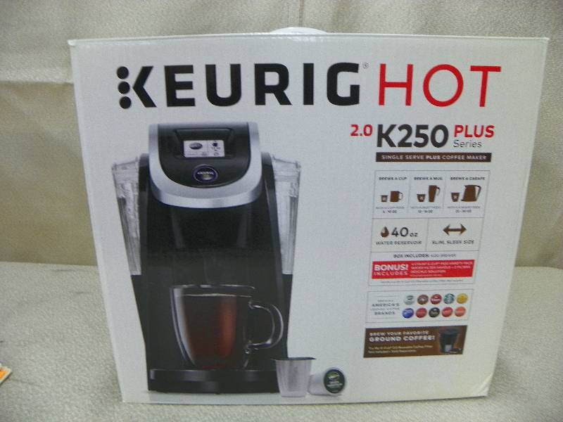lot 2 image: KEURIG 2.0 K250 BREWING SYSTEM, Black, MSRP $168.99