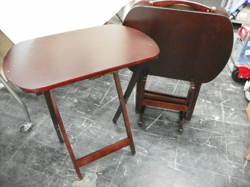 lot 4 image: alcove 5PC tray set Espresso