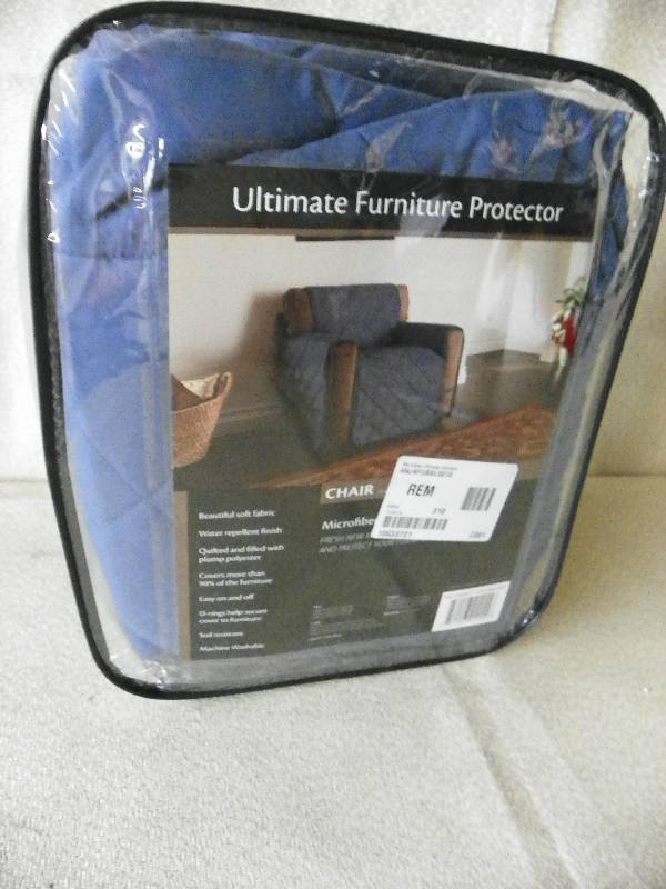 lot 10 image: Microfiber Ultimate Furniture  Slate Blue