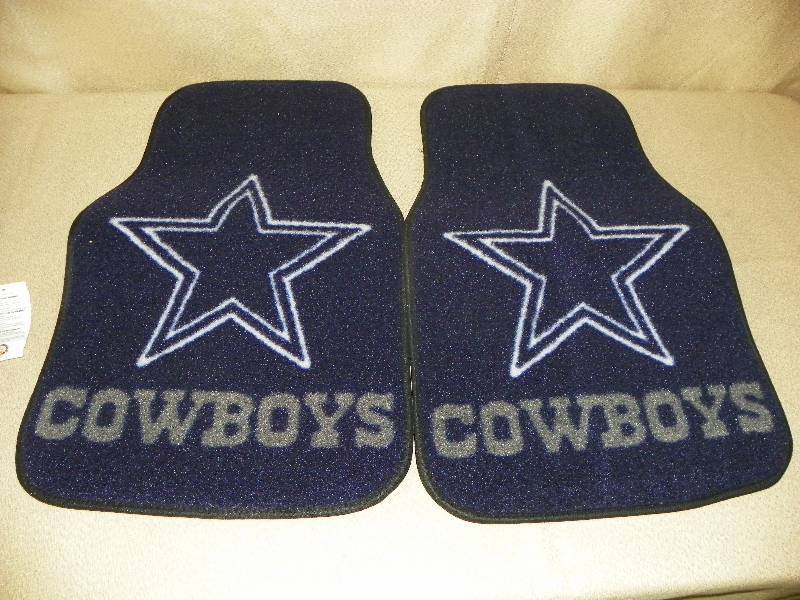 lot 46 image: Carpeted Car Mats -NFL Cowboys