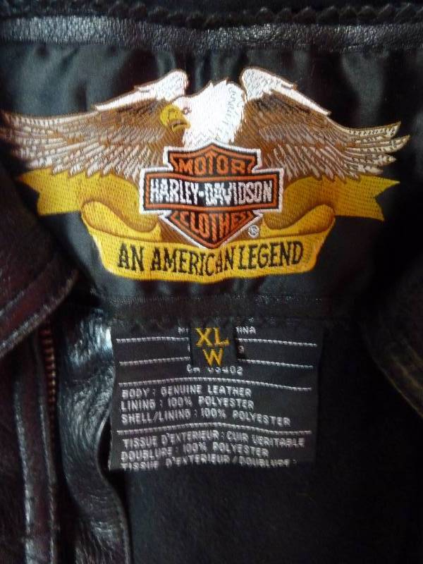 lot 753 image: Harley Davidson Womens Leather Jacket