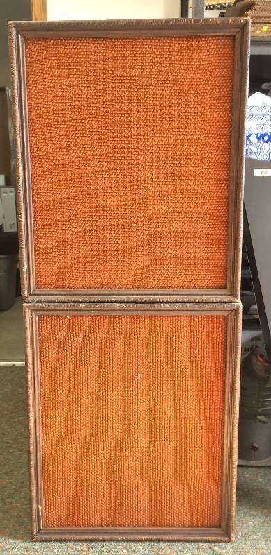 lot 55 image: Custom Wood Speakers