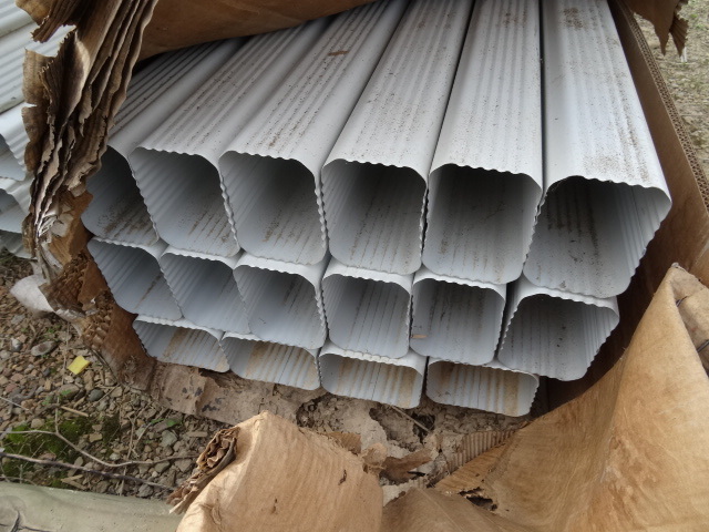 5.5 x 3.5 aluminum down spouts. 16 ...