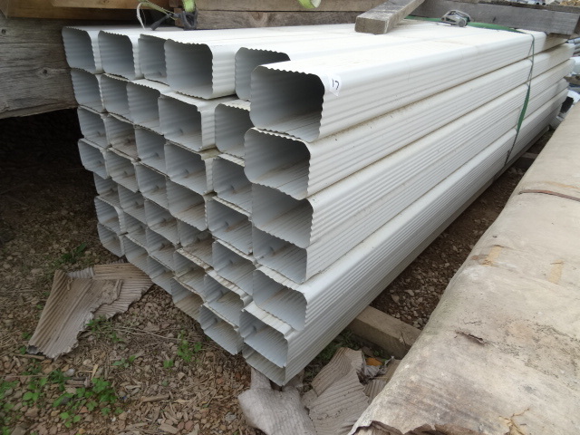 5.5 x 3.5 aluminum down spouts. 42 ...