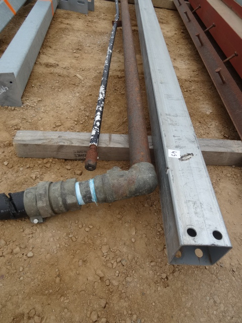 Glavanized tube. 4 x 4 x 138. Steel...