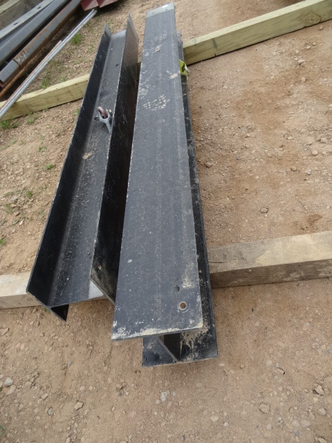 2 steel I beams. 76 x 6 x 6....