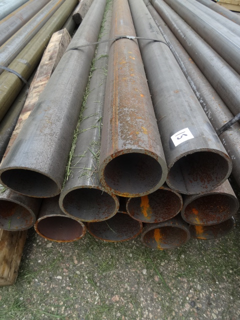 lot 15 image: Bundle of steel pipe. 4. 10 pieces...