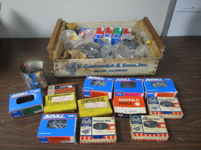 lot 26 image: Large Lot of Nails Screws & Hardware