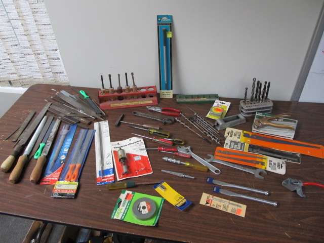 lot 27 image: Lot of Vintage & Newer Hand Tools Files etc.