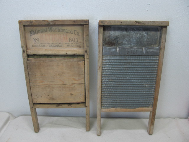 lot 43 image: Pair of Antique Primitive Washboards