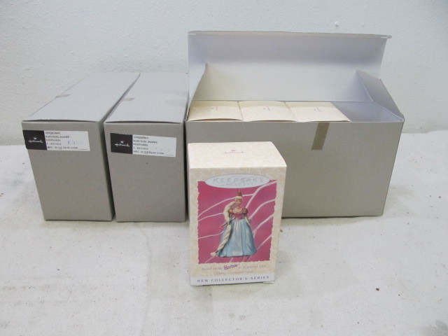 lot 71 image: NEW IN BOX Hallmark Barbie Ornaments
