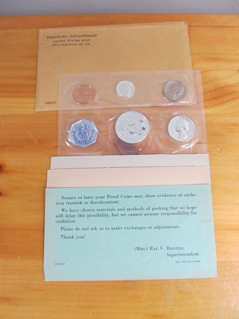 lot 83 image: 1960 U.S. Coin Proof Set wCOA
