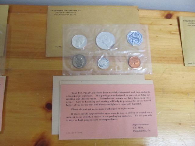 lot 85 image: 1962 U.S. Coin Proof Set wCOA