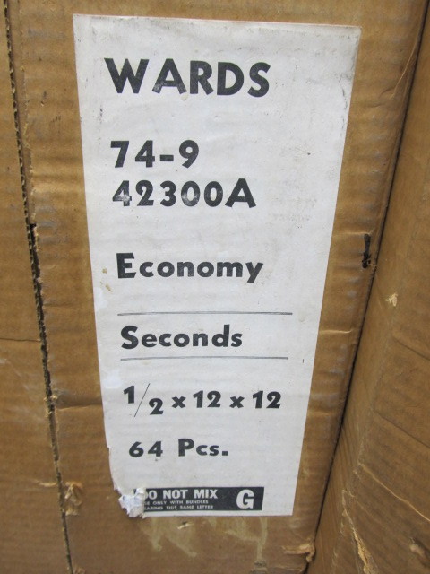 lot 88 image: 3 Cases of Vintage Wards Ceiling Panels