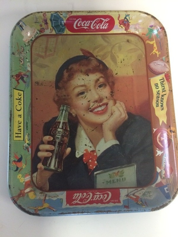 lot 7 image: Vintage Coca-Cola Metal Serving Tray