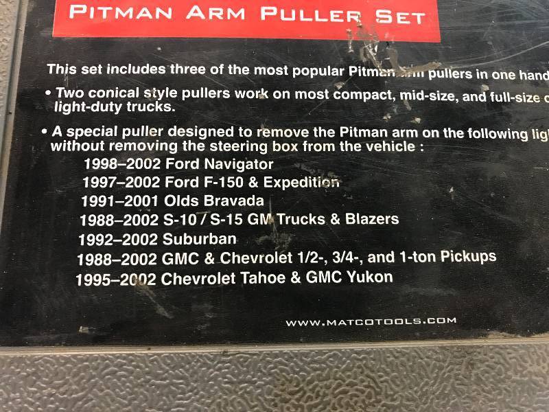 lot 12 image: Matco Pitman Arm Puller Set