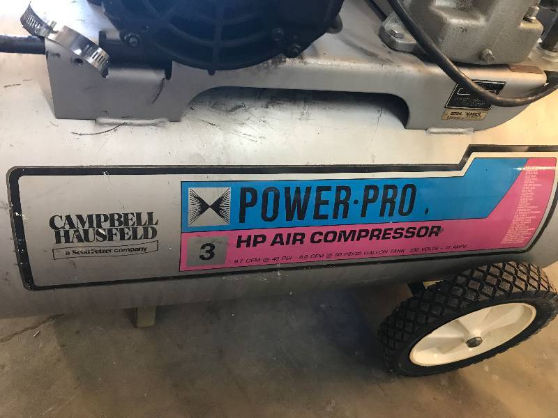 lot 25 image: 3hp Air Compressor