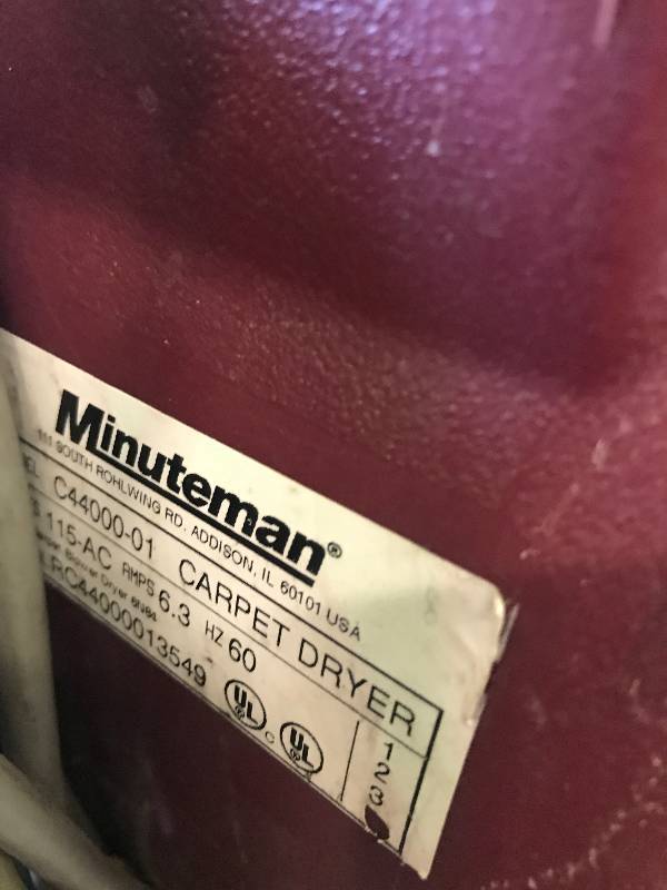lot 26 image: Carpet Dryer