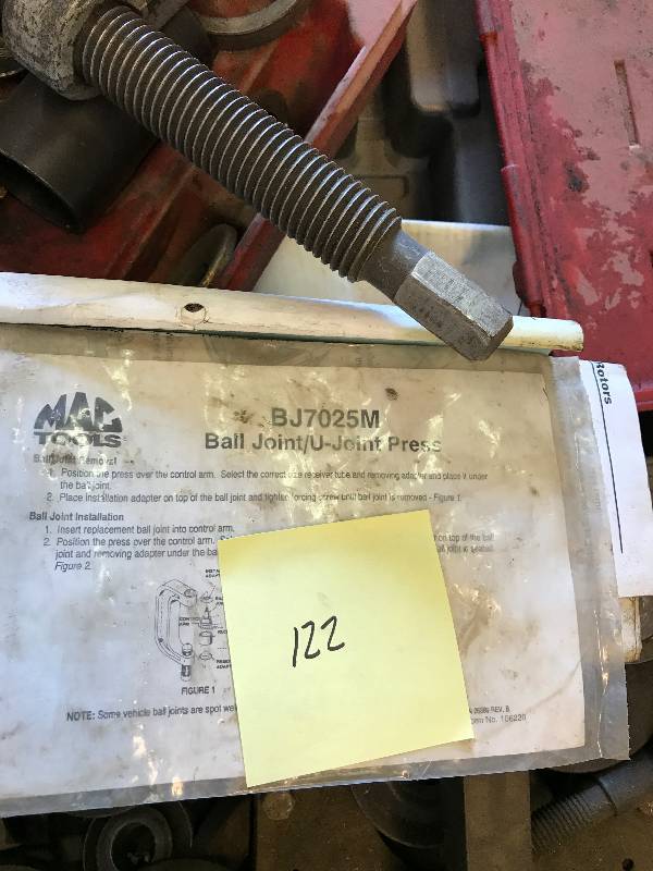 lot 122 image: Ball Joint Press  Hub Tamer