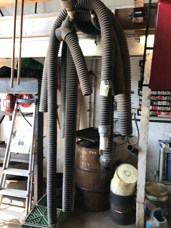 Shop Exhaust Hose Automotive Mechanic Shop Liquidation KBID