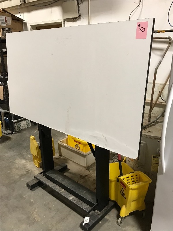 lot 50 image: Commercial 3x6 Drafying Table, Ad...