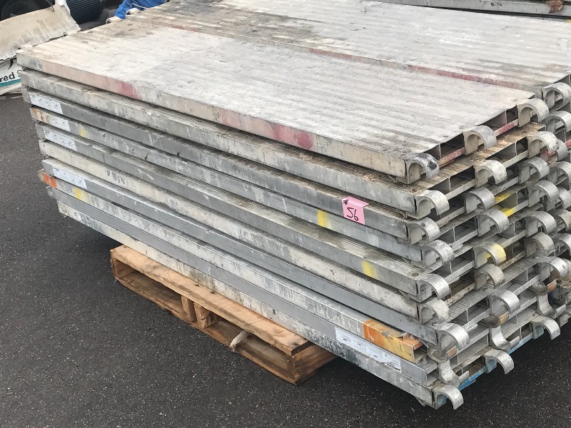 lot 56 image: Lot Of (10) 19x7ft Commercial Alum...