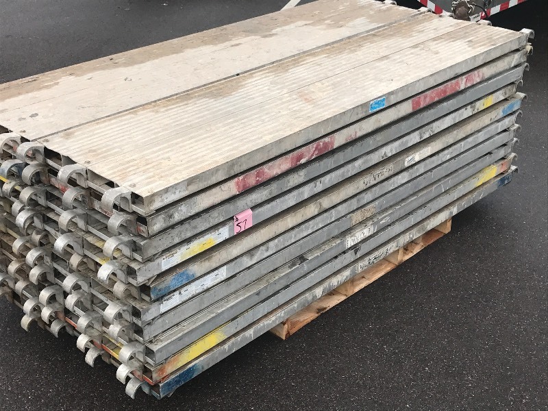 lot 57 image: Lot Of (10) 19x7ft Commercial Alum...