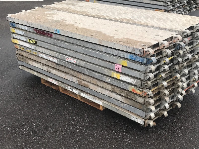 lot 58 image: Lot Of (10) 19x7ft Commercial Alum...