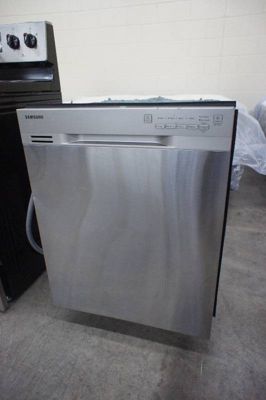 lot 36 image: New - Scratch and Dent - Samsung Model # (DW80J3020US)  23.7 Built-in Dishwasher - Stainless Steel  - Tested Works - MSRP $ 999.99