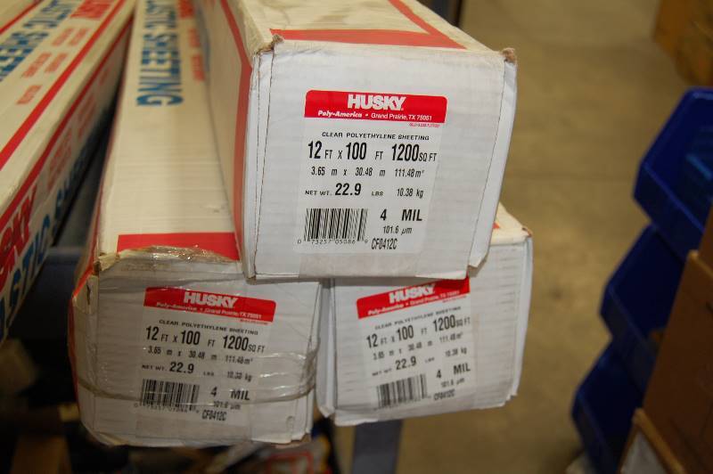 12 x 100 Roll 4mil Clear Construction Film