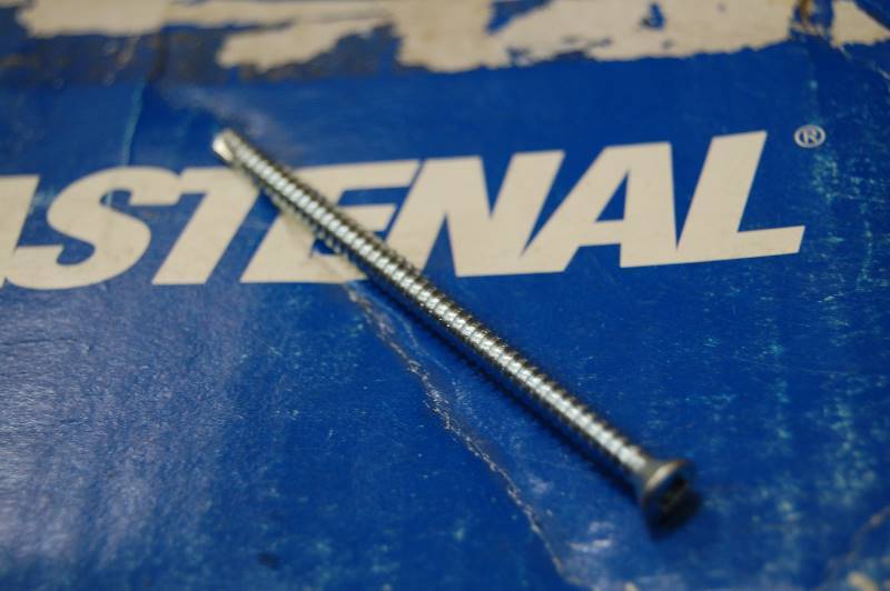 #8-18 x 3 Square Trim Head Zinc Finish #2 Point Steel Self-Drilling Screw