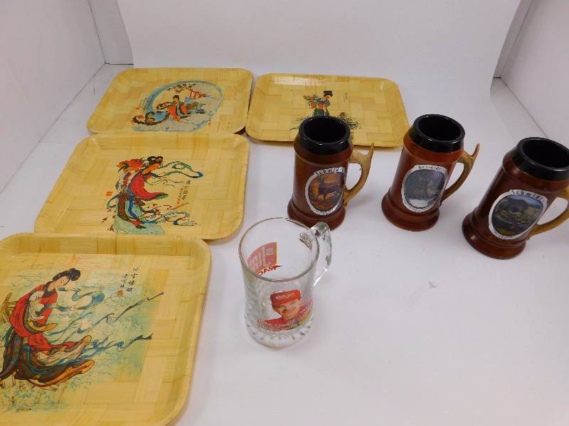 lot 40 image: Lot of Beer Mugs
