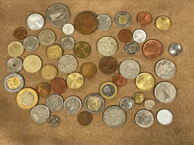 Lot Of (50) Different Coins From Al...