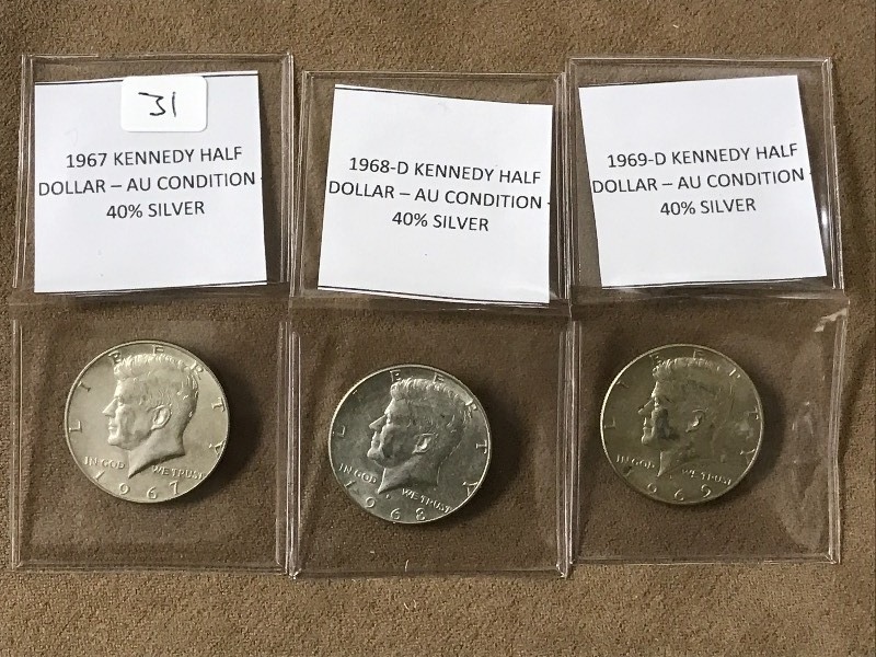 Lot Of 19671968-D1969-D Kennedy ...