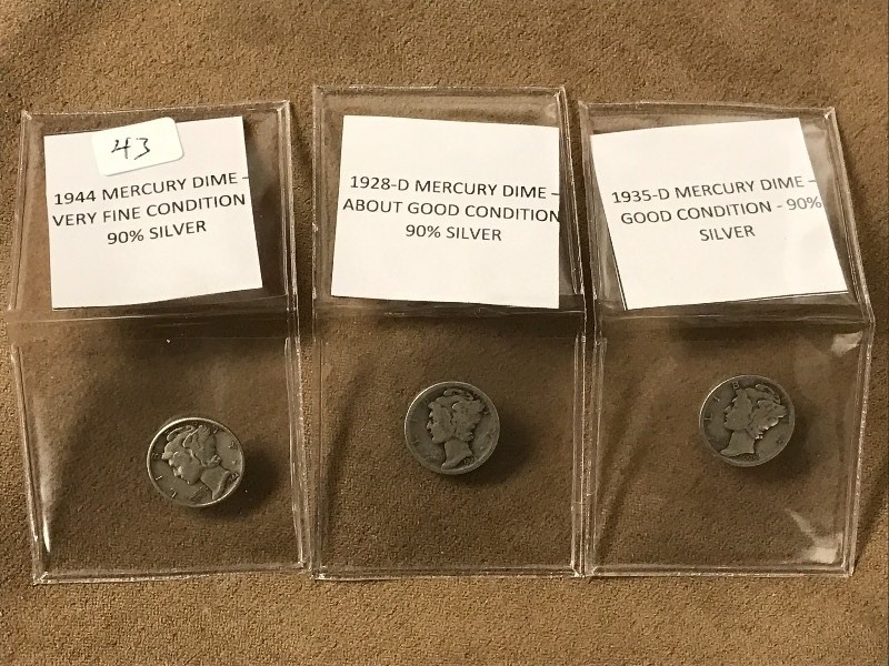 Lot Of 19441928-D1935-D Mercury ...