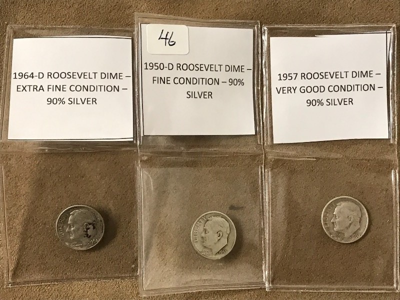 Lot Of 1950-D19571964-D Roosevel...