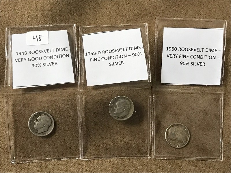 Lot Of 19481958-D1960 Roosevelt ...
