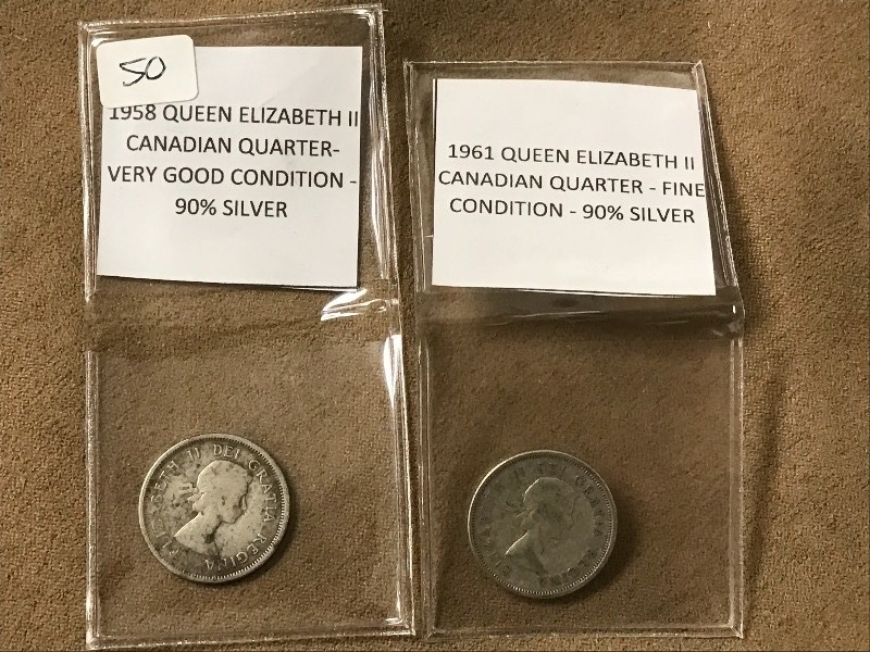Lot Of 1958 & 1961 Queen Elizabeth...