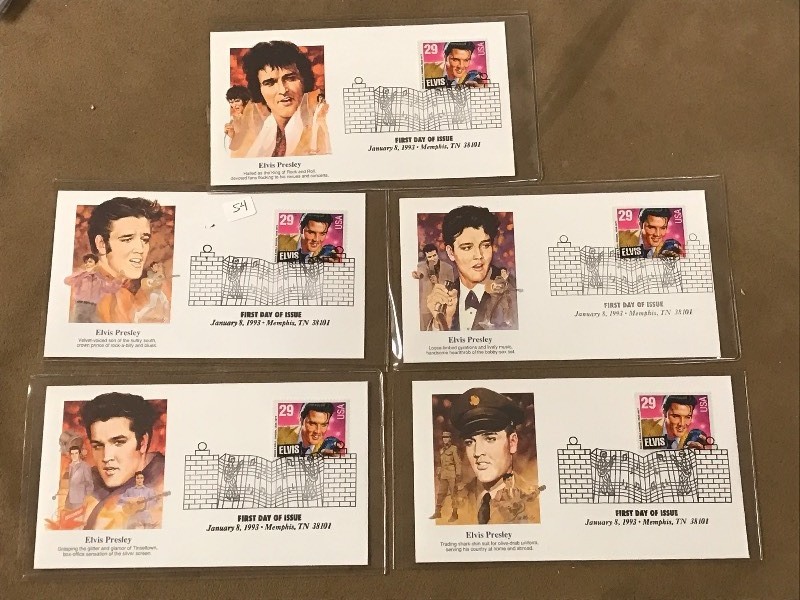 Set Of (5) Elvis Presley 29-Cent Fi...