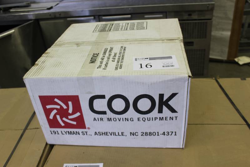 lot 16 image: Cook 18x18in. Curb Mount Relief Hood
