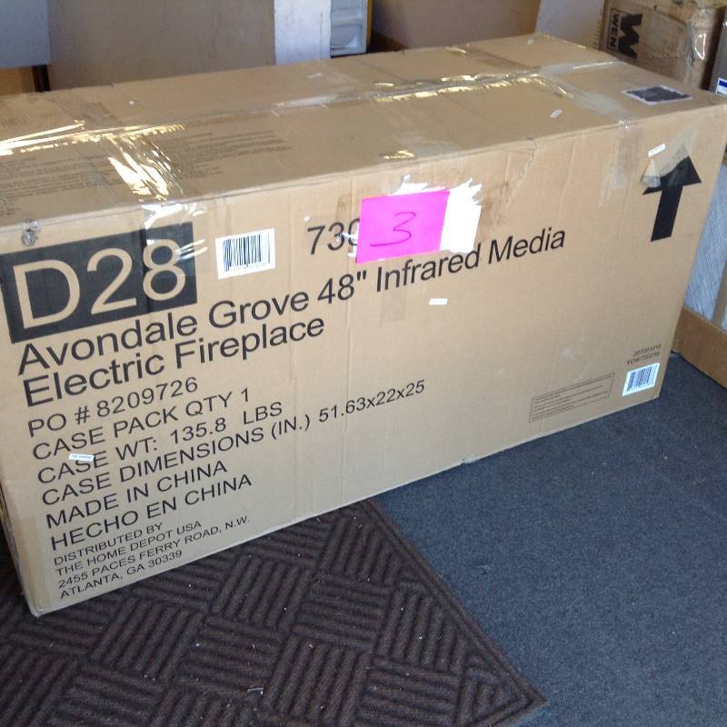 Avondale Grove 48 in Infrared Media Electric Fireplace