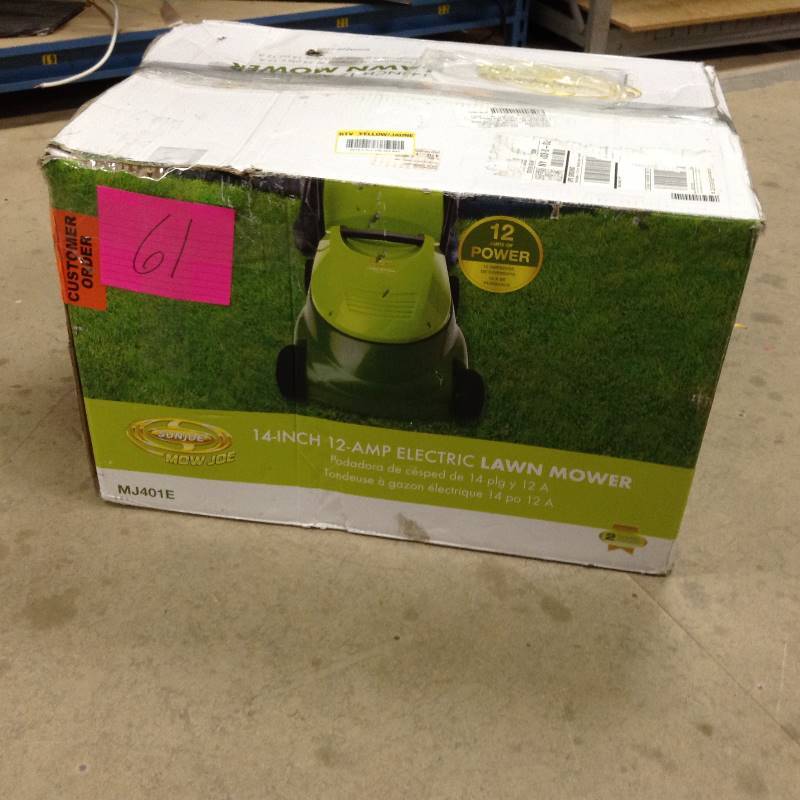 Sun Joe MJ401E Mow Joe 14-Inch 12 Amp Electric Lawn Mower With Grass Bag