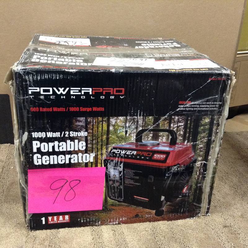 1100 Watt 2 Stroke gasoline powered portable generator