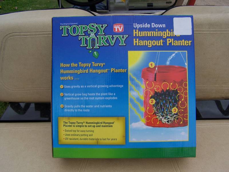 Lot of 3 Topsy Turvy Hummingbird Planters