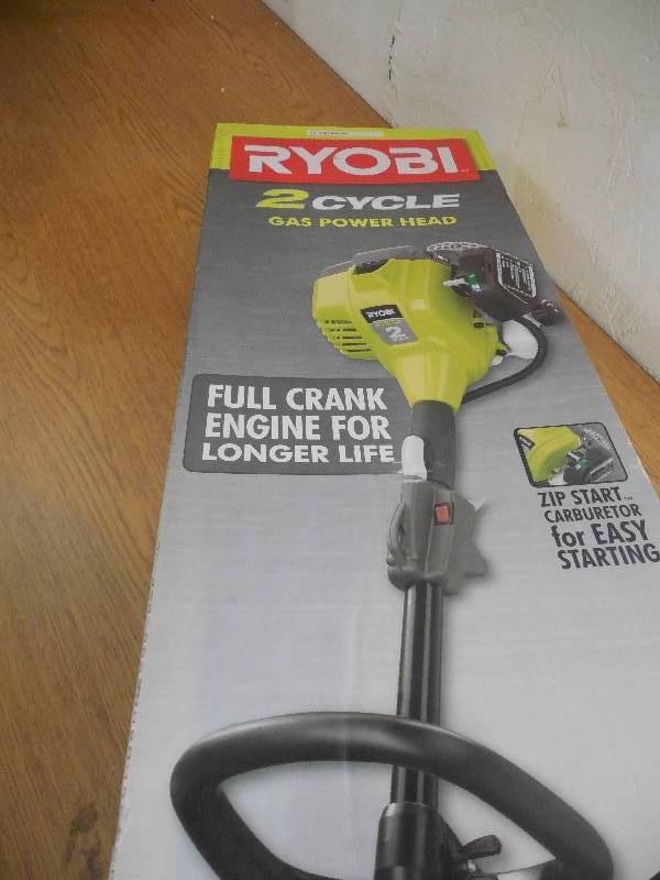 lot 53 image: Ryobi Expand-it 25 cc 2-Cycle Full Crank Gas Power Head