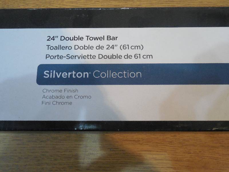 lot 89 image: Delta Silverton 24 in. Double Towel Bar in Polished Chrome