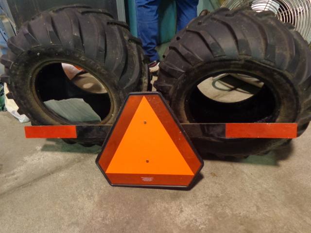 ATV Tires and Slow Vehicle Sign