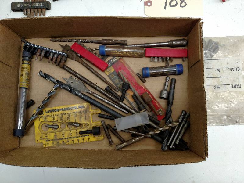 lot 108 image: Drill Bits, Saw Blades, EZ-Outs, & ...